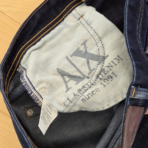 Armani Exchange Dark Low Rise Jeans Size 4 Reg Womens - Picture 6 of 7